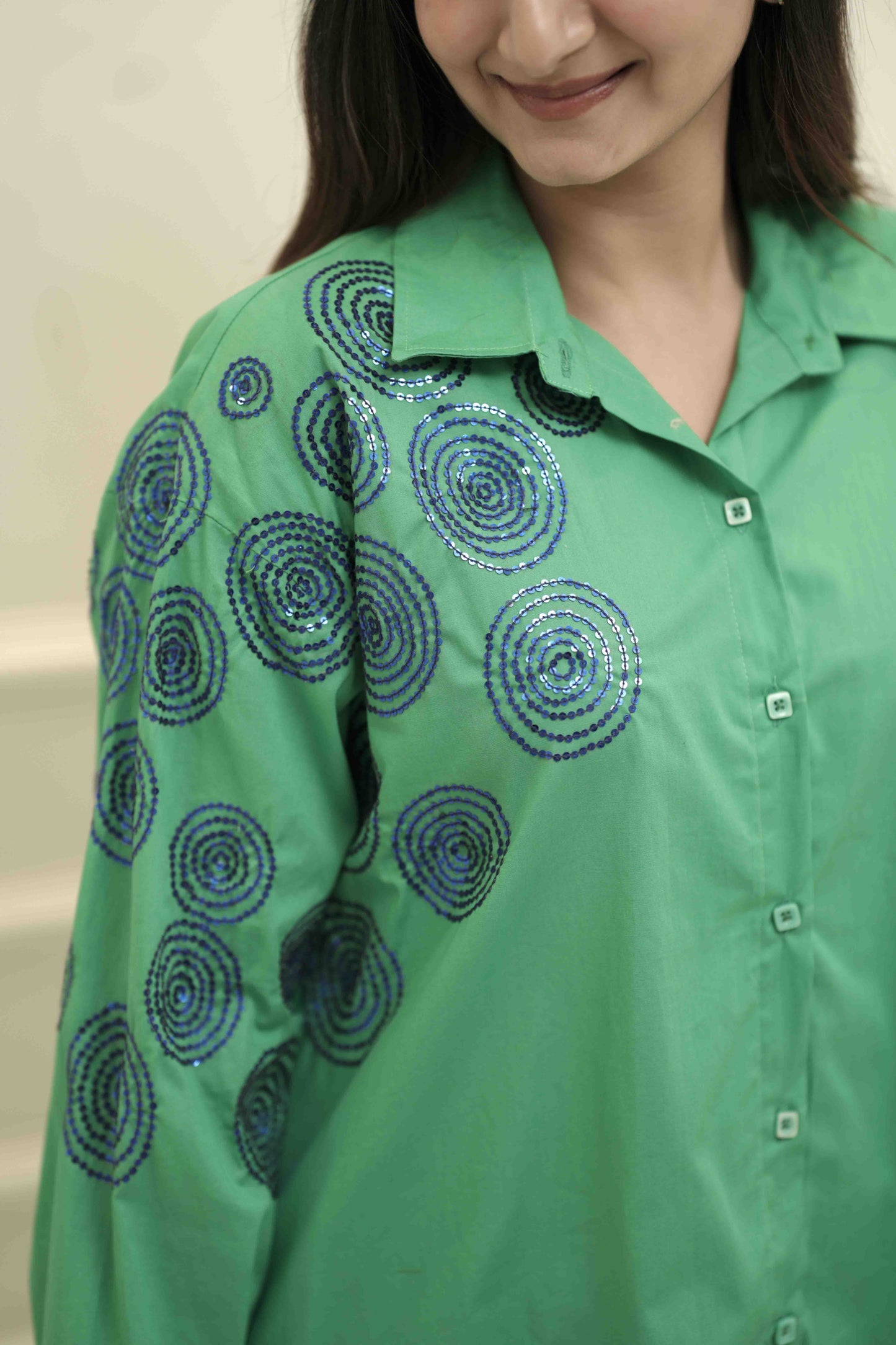 PEACOCK SPIRAL MUSE SHIRT