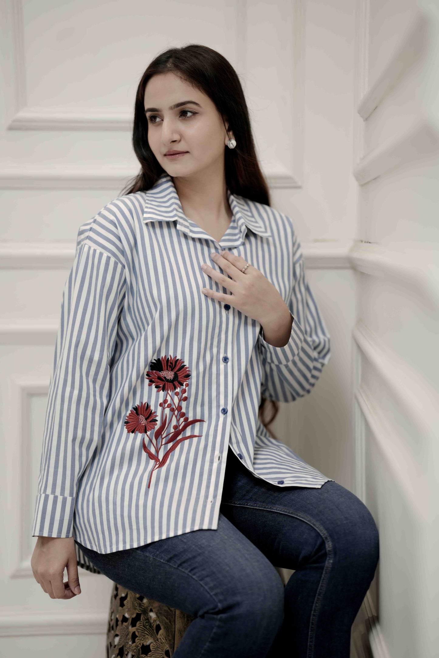 DAISY DAYS STRIPED SHIRT