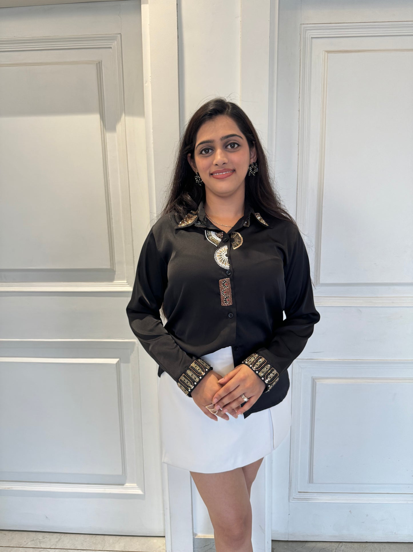 EBON AURA SATIN SHIRT