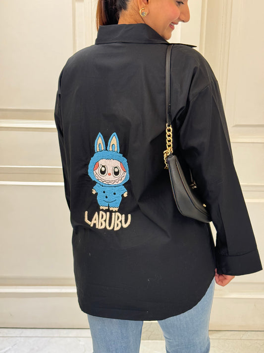 LABUBU CHARM OVERSIZED SHIRT
