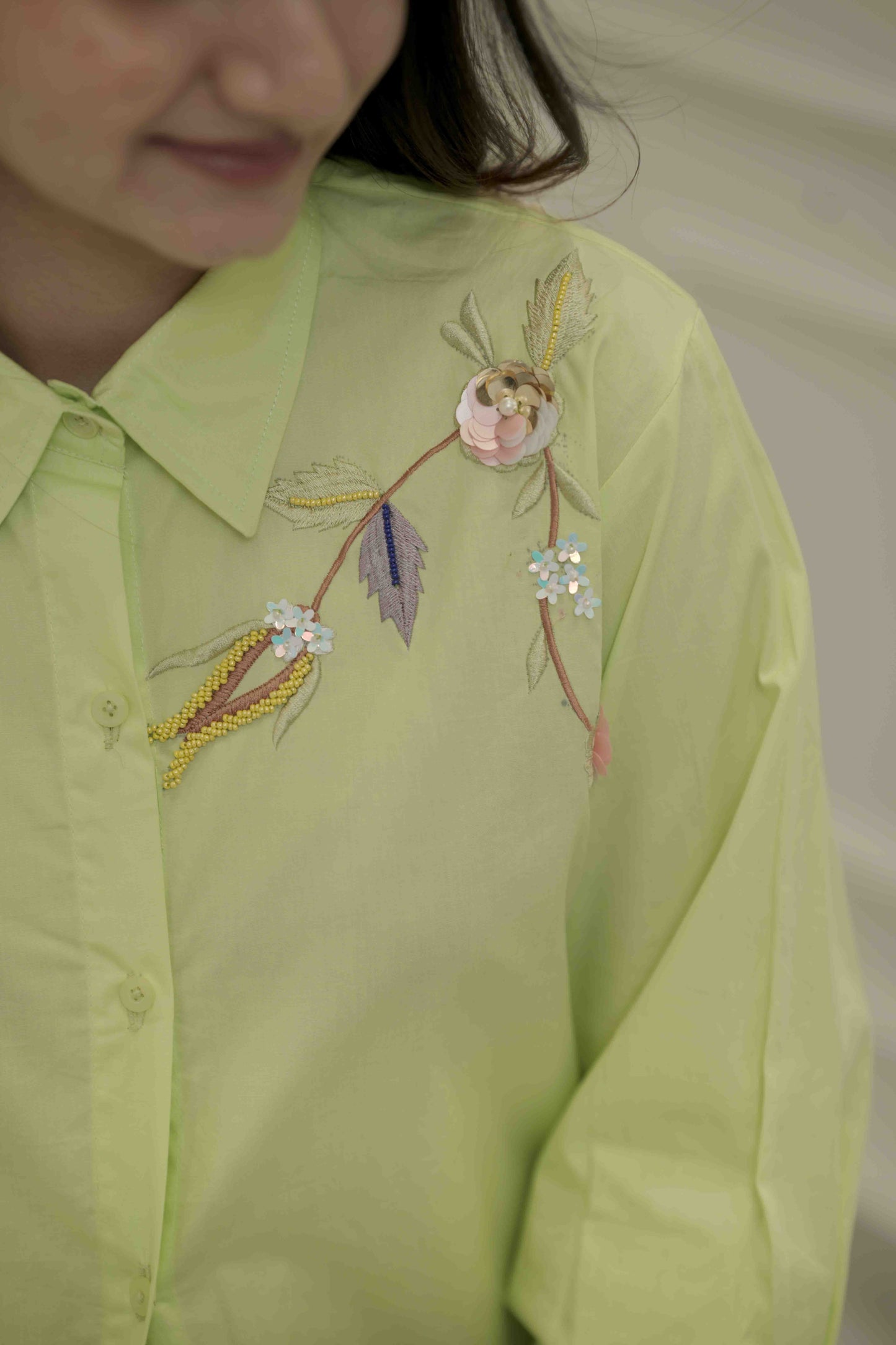 FRESH LEAF FLORAL SHIRT