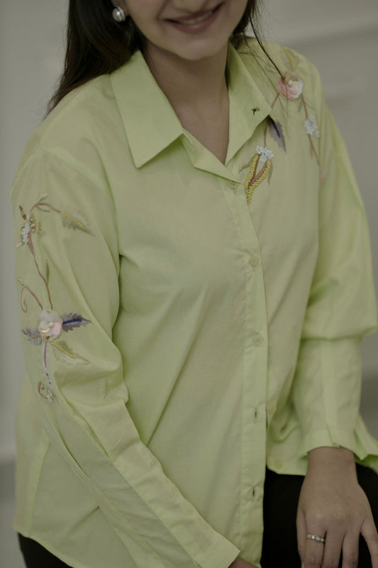 FRESH LEAF FLORAL SHIRT