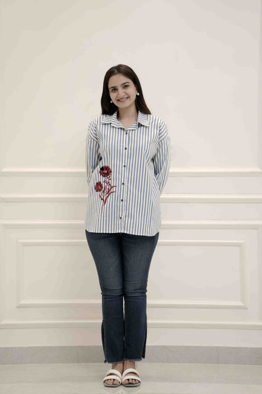 DAISY DAYS STRIPED SHIRT